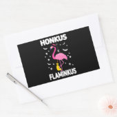 フラミンゴ | Honkus Flaminkus Halloween Flamingoo 長方形シール (封筒)