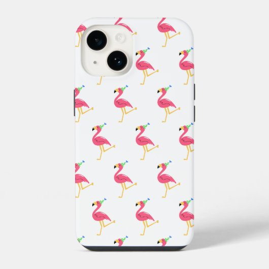 フラミンゴ iPhoneケース (裏面)