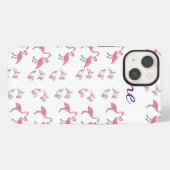 フラミンゴ iPhoneケース (裏面横)