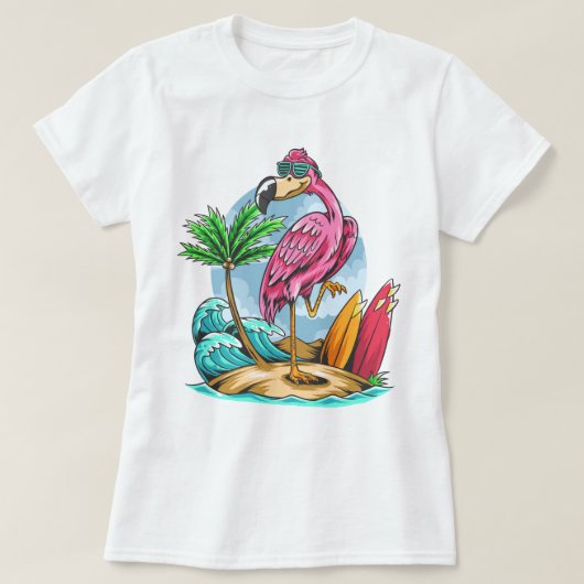 フラミンゴ Tシャツ (デザイン正面)