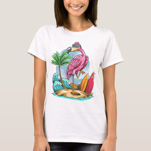 フラミンゴ Tシャツ (正面)