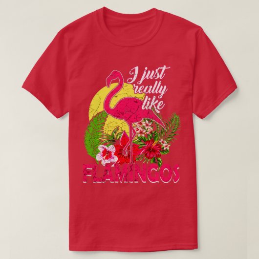 フラミンゴ Tシャツ (デザイン正面)
