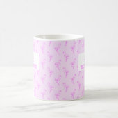 フラミンゴAwake Stand on One Leg コーヒーマグカップ (中央)
