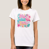 フラミンゴTシャツでイエスを崇拝しよう Tシャツ (正面)