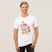 フラミンゴTシャツ – 夏のビーチ トライブレンドTシャツ (正面全面)