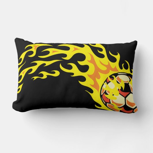 フラミンサッカーボール ランバークッション (正面)