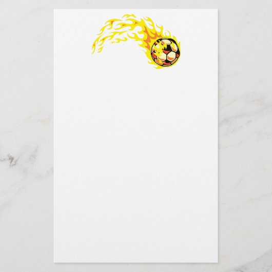フラミンサッカーボール 便箋 (正面)
