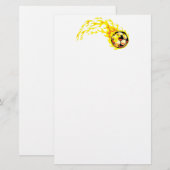 フラミンサッカーボール 便箋 (正面/裏面)