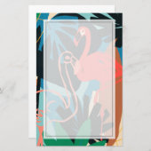 フラミンファンキーゴ 便箋 (正面/裏面)