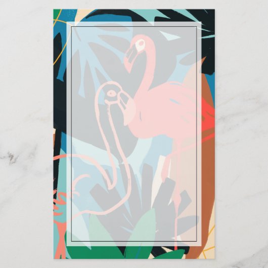 フラミンファンキーゴ 便箋 (正面)