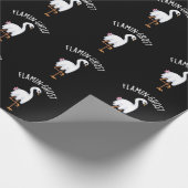 フラミン幽霊おもしろいフラミンゴ幽霊プンダークBG ラッピングペーパー (角)