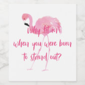 フラミ生まれンゴを立ち上げる ワインラベル (シングルラベル)