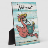 フラミ退職したゴ読のトロピカルドリンク付き本 フォトプラーク (側面)