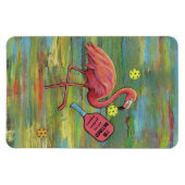 フラミ退職したゴ遊のピックボール水色 マグネット (横)