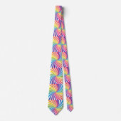 フラムはっきりしたボ鮮やかティック旋回よくはしゃぐ ネクタイ (正面)