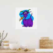 フラムスニザーパープルドラゴン ポスター (キッチン)