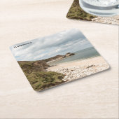フラムボロー海岸 スクエアペーパーコースター (アングル)