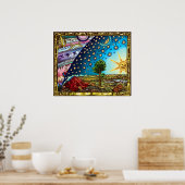 フラムマリオンフラットアースポスター ポスター (キッチン)