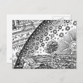 フラムマリオン版木、銅版、版画ザサンアンドザスターズ ポストカード (正面/裏面)