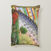 フラムマリオン版木、銅版、版画枕 アクセントクッション (裏面(縦))