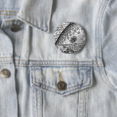 フラムマリオン版木、銅版、版画白黒 缶バッジ (インサイチュ)