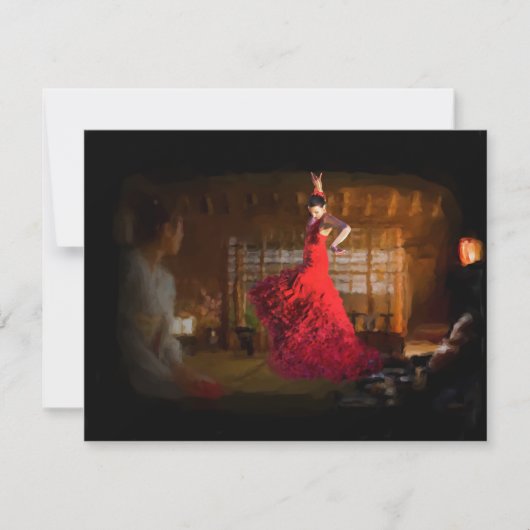 フラメンコが東京の茶屋を焚く 招待状 (正面)