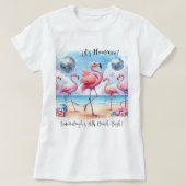 フラメンコでお祝い!バースデービーチパーティ記念Tシャツ Tシャツ (デザイン正面)