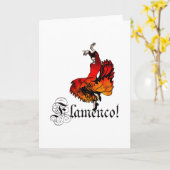 フラメンコのダンサー カード (黄色い花)