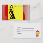 フラメンコのダンサー 名刺 (正面/裏面)