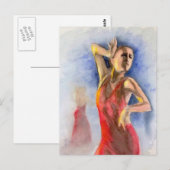 フラメンコのダンサー 2 ポストカード (正面/裏面)