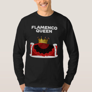 フラメンコの女王 女子 フラメンコ 女性フラメンコ Tシャツ
