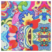 フラメンコの花 ファブリック (クローズアップ)