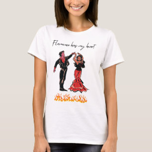 フラメンコは私のハート Tシャツ