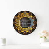 フラメンコギターバイラフィタルビー ラージ壁時計 (ホーム)