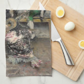 フラメンコギタープレースペインのヤー(ギタリスト) キッチンタオル (四つ折り)