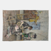 フラメンコギタープレースペインのヤー(ギタリスト) キッチンタオル (横)