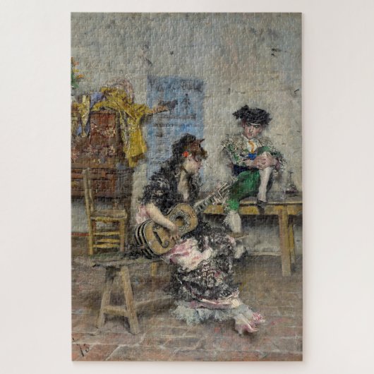 フラメンコギタープレースペインのヤー(ギタリスト) ジグソーパズル (縦)