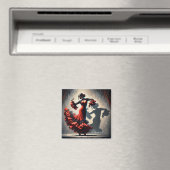 フラメンコスペインのダンサー マグネット (インサイチュ (食洗機))