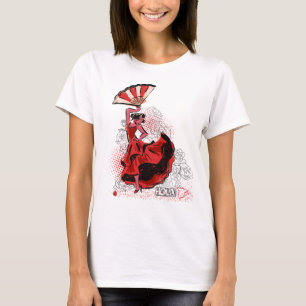 フラメンコスペインのダンサー Tシャツ