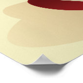 フラメンコスペインのフェスティバルチビ(小さくかわいく書いた感じ)ガール ポスター (角)