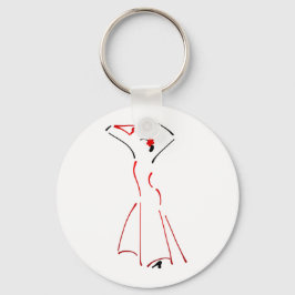 フラメンコダンサーのインクスケッチ キーホルダー