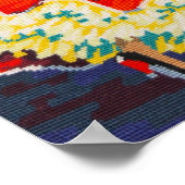 フラメンコダンサーのカラーポスター/プリント ポスター (角)