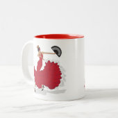 フラメンコダンサーのコーヒーマグ ツートーンマグカップ (正面左)
