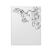 フラメンコダンサーのスケッチ ノートパッド (回転)