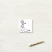 フラメンコダンサーのスケッチ ポストイット (デスク上)