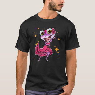 フラメンコダンサーサラマンダー&カスタネススパニッシュフォル Tシャツ