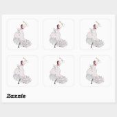 フラメンコダンサーシール スクエアシール (シート)