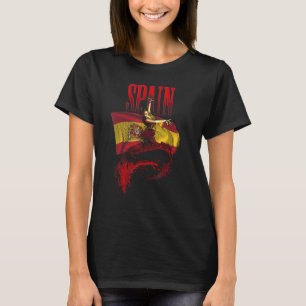 フラメンコダンサースペイン国旗スペインの伝統アート1 Tシャツ