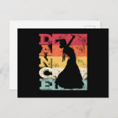 フラメンコダンサーダンスダンスフラメンコドレス ポストカード (正面/裏面)