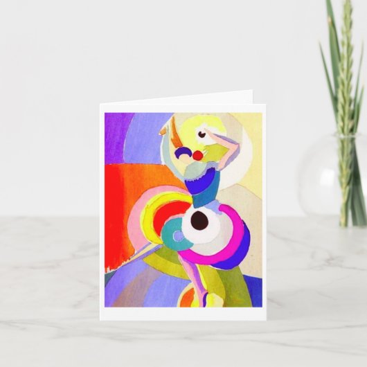 フラメンコダンサーバイソニアドローネ, 1916 カード (正面)